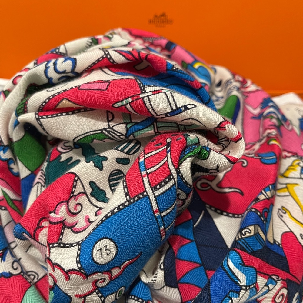Hermès Colorful wool Scarf - Picture 2 of 8
